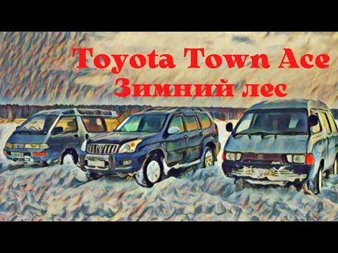 Видео: Town Ace, прокатились по зимнему лесу.