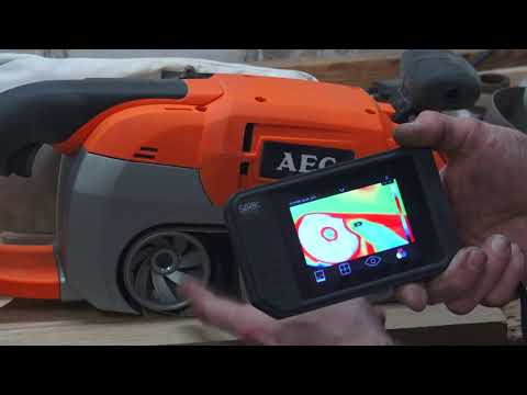 Видео: Ленточная шлифмашина AEG HBS 1000E