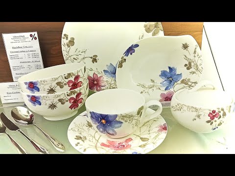 Видео: Фарфор и стекло Villeroy&Boch #фарфор #стекло #посуда #villeroyboch #самара #сервировка