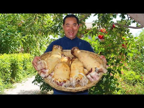 Видео: Коровьи ноги, запеченные по секретному рецепту, такие жевательные и вкусные | Дядюшка Сельский