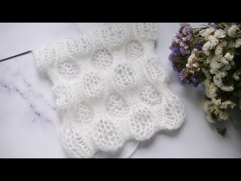 Видео: ШИКАРНЫЙ ДВУХСТОРОННИЙ  УЗОР БУФЫ. УЗОР  ДЛЯ СНУДОВ, ШАРФОВ , СВИТЕРОВ,  КАРДИГАНОВ, ЛЕТНИХ ТОПОВ