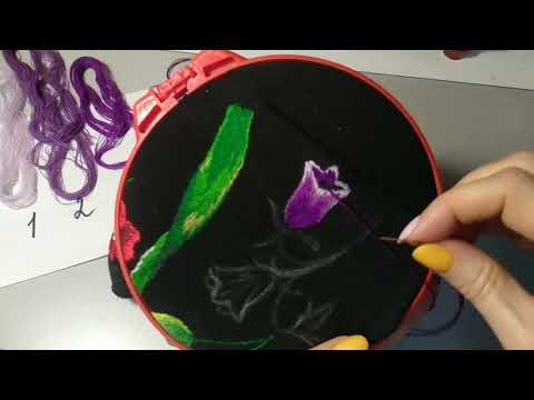 Видео: Уроки вишивки гладдю/ Урок 10 / Вишиваємо дзвоники Вишивка гладдю DIY   Stitch Embroidery