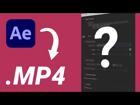 Видео: Как сохранить видео в After Effects? Правильные настройки экспорта в mp4 и h264