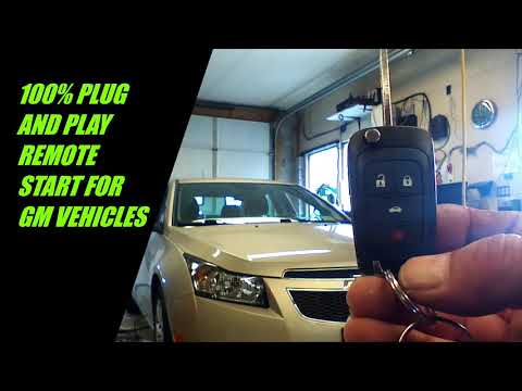 Видео: 100% Plug & Play дистанционный запуск для Chevrolet Cruze и автомобилей GM с выкидным ключом RFK4...