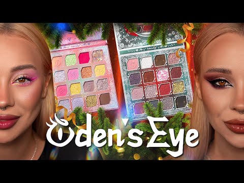 Видео: «Rosy Jingle» & «Silvery Bliss» от Oden’s Eye I Полный обзор палеток 🎄🎊