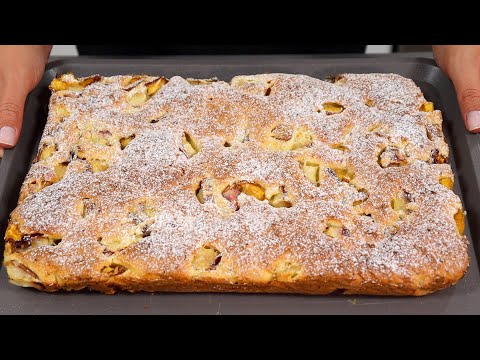 Видео: ТВОРОЖНЫЙ ПИРОГ с нектаринами, но можно с любыми фруктами! Пирог к чаю нежный и сочный!