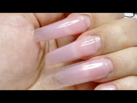 Видео: Маленький секрет наращивания ногтей верхними формами! Nail extensions dual forms!