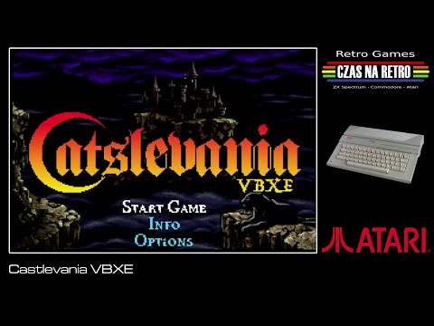 Видео: Демо Castlevania VBXE (2025 г.) — Atari XL/XE