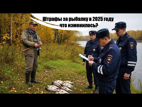 Видео: Штрафы за рыбалку в 2025 году — что изменилось?
