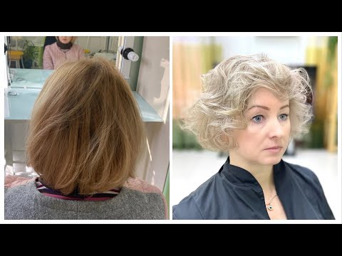 Видео: Бежевый пепельный блондин 9.13 Осветление волос крем краской, тонирование блонда в бежевый + стрижка