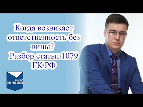Видео: Когда возникает ответственность без вины? Разбор статьи 1079 ГК РФ на примерах из практики.