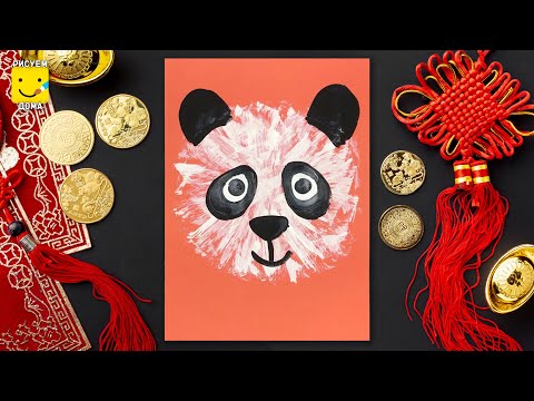 Видео: Как нарисовать ПАНДУ/Учимся рисовать ЖИВОТНЫХ/ Уроки рисования для детей 5 лет