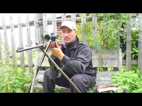 Видео: ДЛЯ ТОЧНОГО ВЫСТРЕЛА СКОЛХОЗИЛ ТРЕНОГУ ИЗ ДЕРЕВА. ПОДГОТОВКА К ОХОТЕ НА ЛИСУ С КАРАБИНОМ ИЗ ЗАСИДКИ.