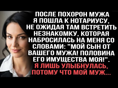Видео: После похорон у нотариуса незнакомка закричала   Мой сын от вашего мужа!  Я улыбнулась, ведь муж