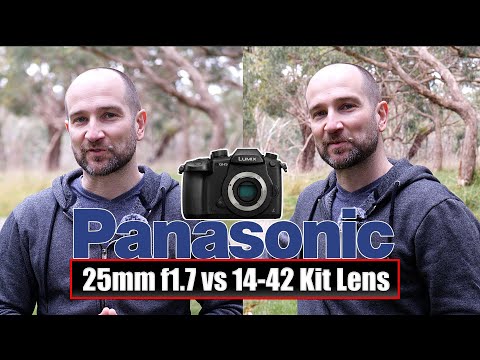 Видео: Panasonic 25mm f1.7 против комплектного объектива Panasonic 14-42 (тест видеосъемки на открытом в...