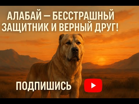 Видео: Алабай — бесстрашный защитник и верный друг! 🐾💪 Сила и благородство Средней Азии