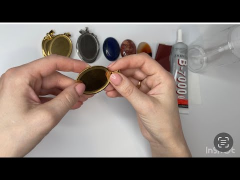 Видео: Как я клею кабошоны. Как клеить кабошоны.