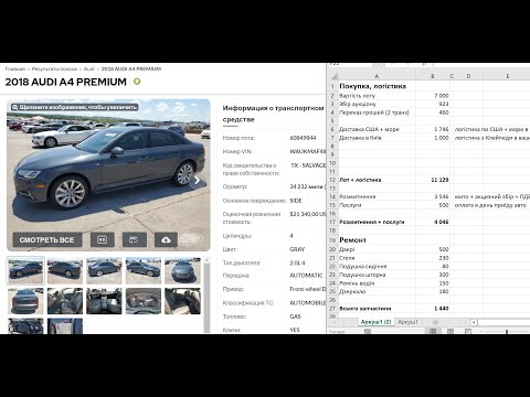 Видео: Ауді A4 2018 із США. Рахуємо цікавий лот