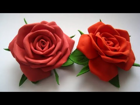 Видео: Как сделать цветы из фоамирана  для начинающих/ Цветы из фоамирана  Розы МК