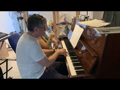 Видео: Arno Babajanyan - Nocturne с преподавателем в четыре руки.