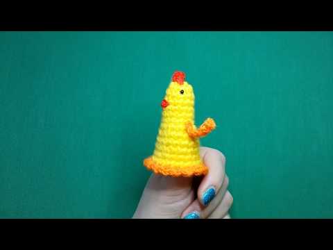 Видео: Курочка Ряба пальчиковый театр мастер-класс крючком