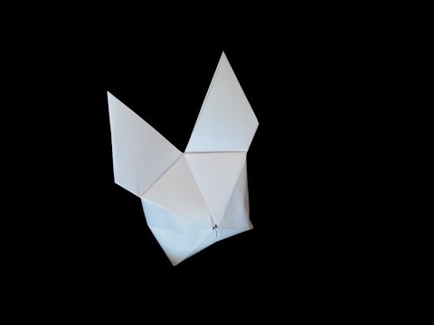 Видео: Простой заяц 🐰 оригами, Simple origami rabbit