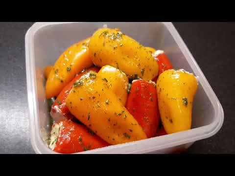 Видео: Антипасти🌶🌶🌶/Мини Паприка  с творожно-сливочным сыром 🍴