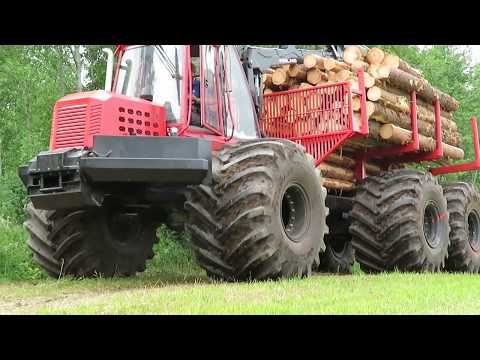 Видео: Трактор для болота, с двигателем Д-245, мосты от камаза.