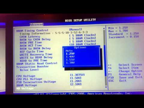 Видео: Разгон XEON E5450 настройки Bios asus p5k