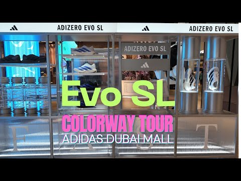 Видео: Adidas Adizero Evo SL: охота за цветами в Dubai Mall! | Экскурсия по магазину Adidas Originals и ...