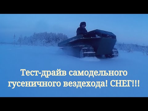 Видео: Тест-драйв гусеничного вездехода! Вездеход по снегу!