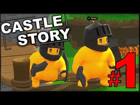 Видео: СТРОИМ И ОБОРОНЯЕМ КРЕПОСТЬ - CASTLE STORY #1