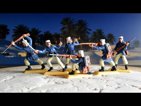 Видео: солдатики Britains DSG Légion étrangère Французский Иностранный легион