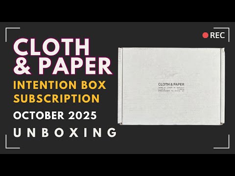 Видео: Подписной ящик на ткань и бумагу | Октябрь 2025 г.