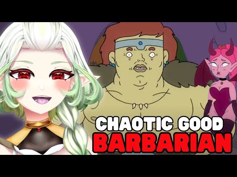 Видео: Этот варвар просто уморительный!! | Реакция VTuber | dungeon soup Хаотично-добрый варвар