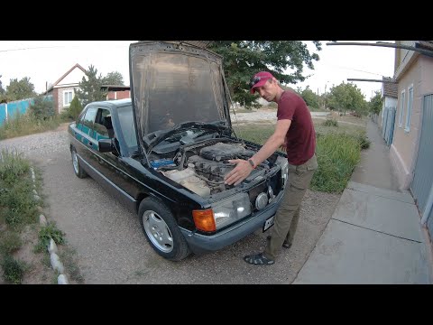 Видео: Мерседес 190 Регулировка зазоров Капота и крышки багажника.