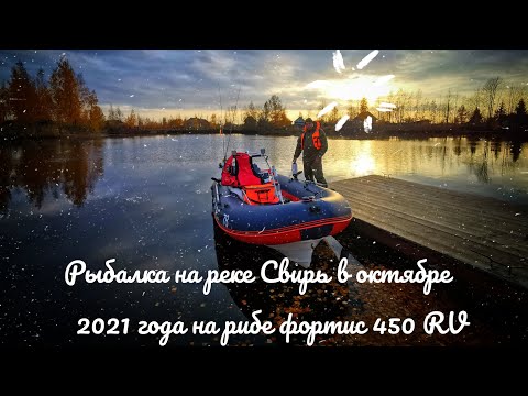 Видео: Рыбалка на реке Свирь в октябре 2021 года на рибе Фортис 450 RV