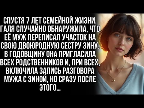 Видео: Через 7 лет брака Галя узнала, что муж переписал участок на двоюродную сестру Зину