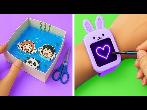 Видео: МОДНЫЕ ХАКИ ДЛЯ РОДИТЕЛЕЙ ИЗ КАРТОНА || DIY проекты из картона для школы и дома от 123 GO! SCHOOL