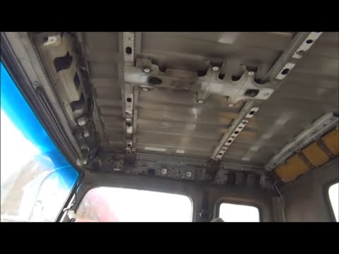 Видео: исудзу форвард , утепление потолка