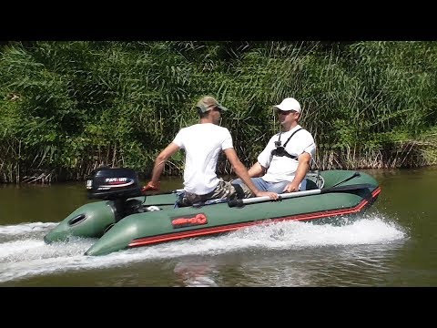 Видео: Elling Patriot 290 + Parsun T5.8 и вдвоем на глиссере!