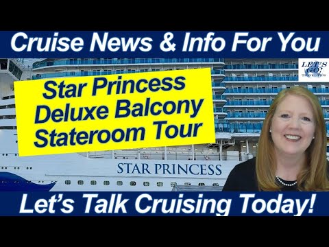 Видео: Экскурсия по каюте класса люкс с балконом на борту Star Princess, кормовая палуба 12. Поехали! Со...
