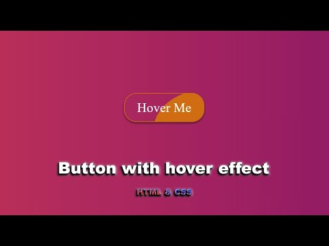 Видео: Кнопка с hover effect на чистом CSS шаг за шагом || Button with hover effect using only HTML & CSS