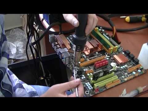 Видео: Ремонт когда-то ТОПовой материнки.