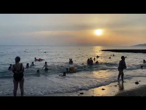 Видео: Закат над пляжем Альбатрос 💥 Новый Сочи ☀️
