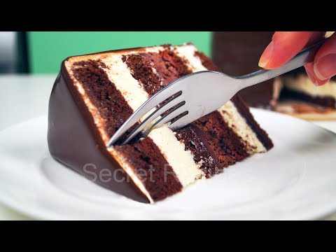 Видео: Шоколадный торт с двумя простыми муссами | Chocolate mousse cake