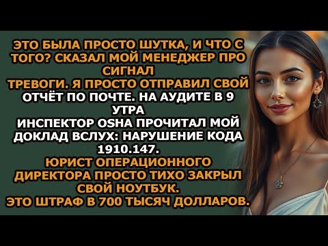 Видео: как я использовал osha, чтобы разоблачить шутку моего менеджера на 700 000,