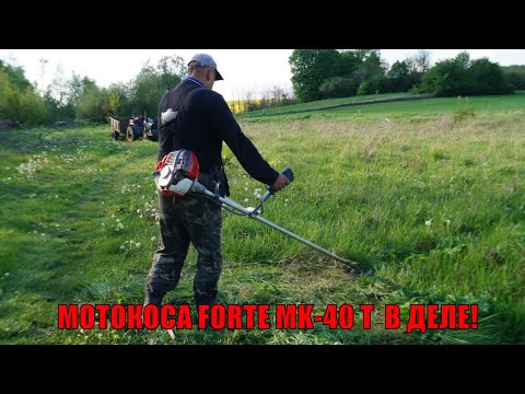 Видео: МОТОКОСА FORTE MK-40 T  В ДЕЛЕ!