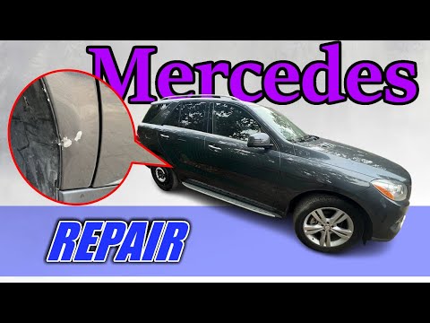 Видео: Mercedes ML. Body repair. Ремонт кузова.