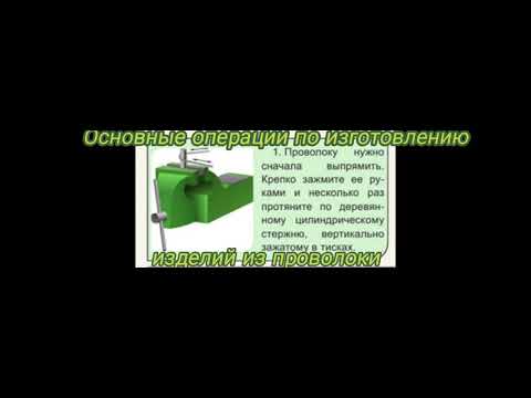 Видео: Моделирование изделий из проволоки.Разработка эскизов(цепочки,головоломки,фигурки животных).Инструме